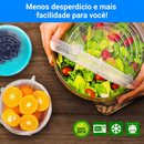 Tampas de Silicone Reutilizáveis FlexLid  6 Peças