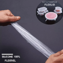 Tampas de Silicone Reutilizáveis FlexLid  6 Peças
