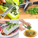 Tesoura SmartChef - Corte Rápido, Seguro e Sem Bagunça!