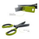 Tesoura SmartChef - Corte Rápido, Seguro e Sem Bagunça!